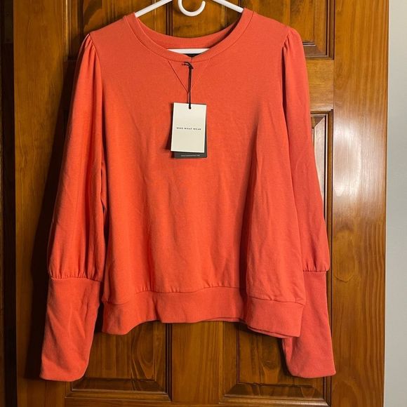 Who What Wear Tops - Who What Wear Orange Top Size XL